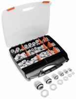 Quadrios 2102CA111 Wartel assortiment PA66 Grijs-wit (RAL 7035) 1 set(s) - thumbnail