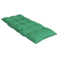 VidaXL Stoelkussens 2 st hoge rug oxford stof groen - thumbnail