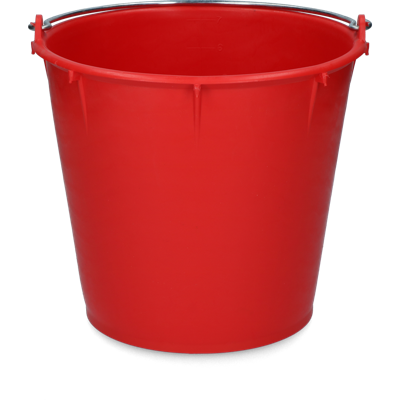 Emmer 7 l met beugel rood