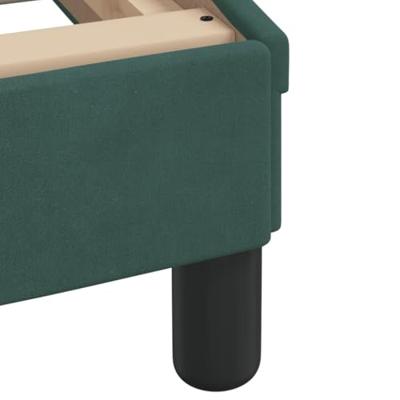 Bedframe zonder matras 80x200 cm fluweel donkergroen