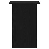 Bureau 90x50x74 cm bewerkt hout zwart eikenkleur - thumbnail