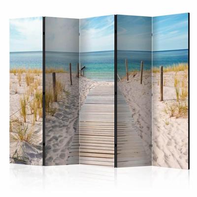 Vouwscherm / Kamerscherm - Naar de Noordzee 225x172cm, gemonteerd geleverd, dubbelzijdig geprint