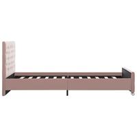 Bedframe fluweel roze 120x200 cm - thumbnail
