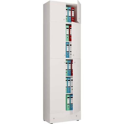 VCM Kast Lona (Draaideuren, blad en lade, Wit, XXL)