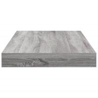 Wandschappen 4 st 40x10x1,5 cm bewerkt hout grijs sonoma eiken - thumbnail