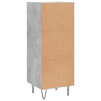 Dressoir 34,5x34x90 cm bewerkt hout betongrijs - thumbnail