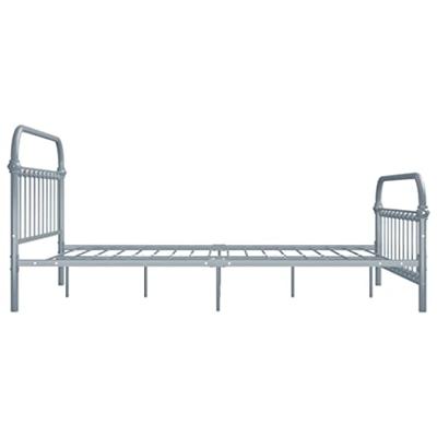Bedframe metaal grijs 120x200 cm