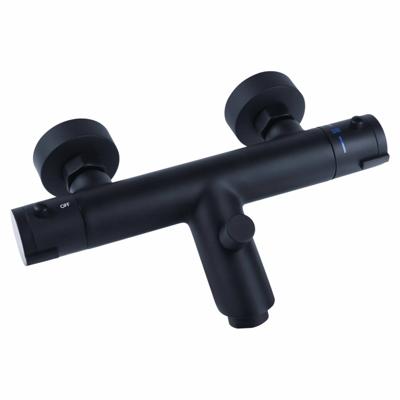 Cornat Noir Round Badthermostaatkraan Zw - NERS2 Cornat Noir Round Badthermostaatkraan Zw - NERS2