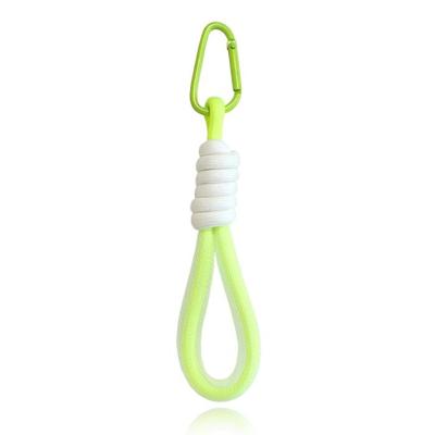 Sleutelhanger/Telefoonkoord met Handige Gesp - Fluor Geel & Wit Sleutelhanger/Telefoonkoord met Handige Gesp - Fluor Geel & Wit