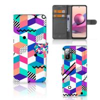 Xiaomi Redmi Note 10/10T 5G | Poco M3 Pro | Book Case | Blokken Kleurrijk - thumbnail