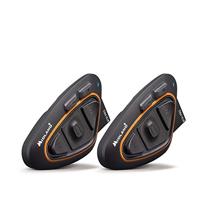 Midland BTX1 Pro dubbele intercom voor motorfiets, Bluetooth, hoofdtelefoon met ruisonderdrukking, pilotencommunicatie voor passagiers, 2 hoofdtelefoons - thumbnail