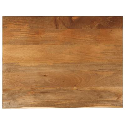 Tafelblad met natuurlijke rand 90x80x2,5 cm massief mangohout