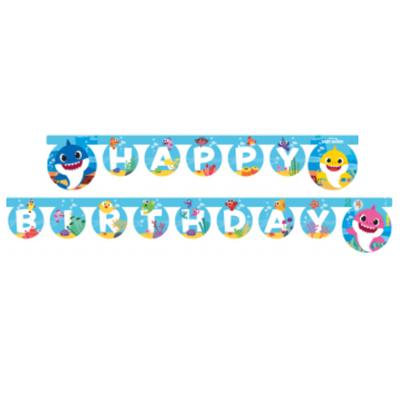 Letterslinger Happy Birthday Baby Shark (1,8m)