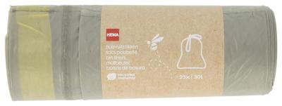 HEMA Huisvuilzakken met trekband 30L - gerecycled plastic - 25 stuks