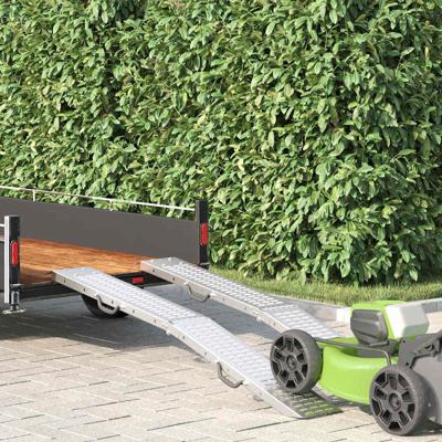 Laad Ramp 2 pcs Zilver 185 x 22,5 x 4,5 cm Gegalvaniseerd staal