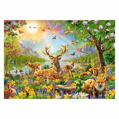 Ravensburger puzzel mooie hertenfamilie, 200st. xxl
