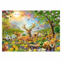 Ravensburger puzzel mooie hertenfamilie, 200st. xxl - thumbnail