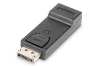 Digitus DB-340602-000-S DisplayPort / HDMI Adapter [1x DisplayPort stekker - 1x HDMI-bus] Zwart Afgeschermd (dubbel), Afsluitbaar - thumbnail