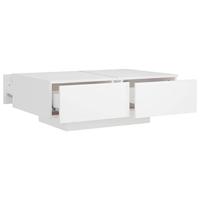 Salontafel 90x60x31 cm spaanplaat wit - thumbnail