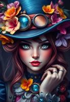 Lady in a Hat Puzzel 1000 stukjes - thumbnail