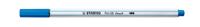 Stabilo pen 68 brush - viltstift - donkerblauw (41) - thumbnail