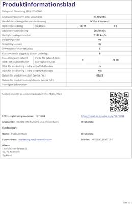 NEXEN TIRE Tires gj 185/65r15 92t nexen nblue 4 season 2 xl