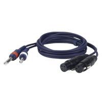 DAP FL43 verloopkabel 2x XLR female naar 2x Jack 150cm - thumbnail