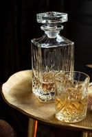 J-Line Geslepen karaf - decanteerkaraf + stop - glas - transparant - thumbnail