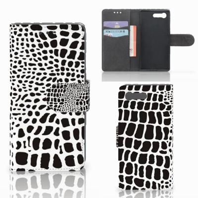 Sony Xperia X Compact | Telefoonhoesje | Met pasjeshouder | Slangenprint Sony Xperia X Compact | Telefoonhoesje | Met pasjeshouder | Slangenprint