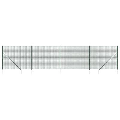 VidaXL Draadgaashek met grondankers 1,8x10 m groen