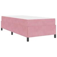 Bedframe met matras Roze en wit 80 x 200 cm Fluweel - thumbnail
