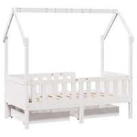 Kinderbedframe met lades 80x170 cm massief grenenhout - thumbnail