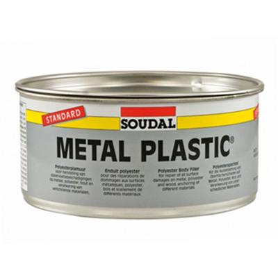 Soudal staal/polyesterplamuur 2-componenten grijs (2kg) Soudal staal/polyesterplamuur 2-componenten grijs (2kg)