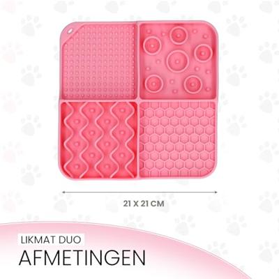 Eat Slow Live Longer Lick Mat Dimensions Rectangle Pink