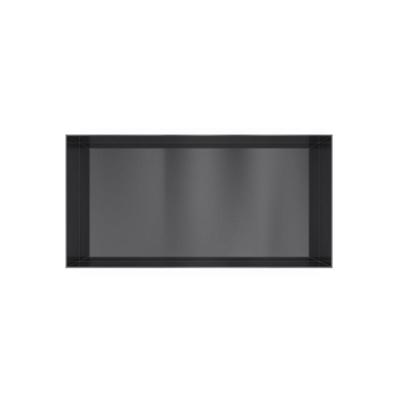 Hotbath &MORE Inbouwbox of inbouwnis - 30x60x10 - frameless - Geborsteld zwart PVD BOX060FMBP
