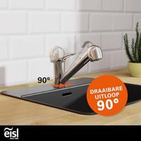 EISL keukenmengkraan verona met uittrekbare uitloop chroomkleurig - thumbnail