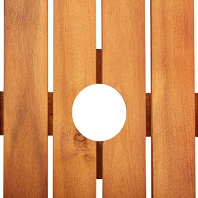 5-delige Tuinset met kussens massief acaciahout