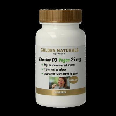 Golden Naturals Vitamine D3 Vegan 25mcg Capsules Golden Naturals Vitamine D3 Vegan 25mcg Capsules
