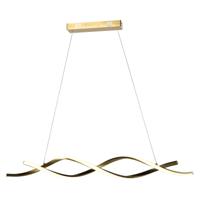 Richmond Hanglamp 'Lorine' 100cm, kleur Brushed Gold - thumbnail