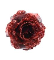 Roosclip d14h8.5cm donkerrood - thumbnail