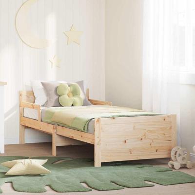 Uitbreidbaar Bedframe voor Kinderen Bruin 80 x 130 / 165 / 200 cm