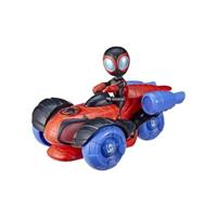 Hasbro Spidey Miles Morales Glow Tech Techno Racer + Licht en Geluid - thumbnail