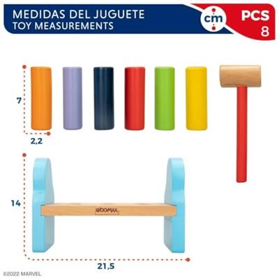 Behendigheidsspel Spidey 8 Onderdelen 21,5 x 14 x 10,5 cm (6 Stuks)