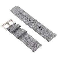 Eenvoudige mode canvas polsband voor Fitbit versa (grijs) - thumbnail