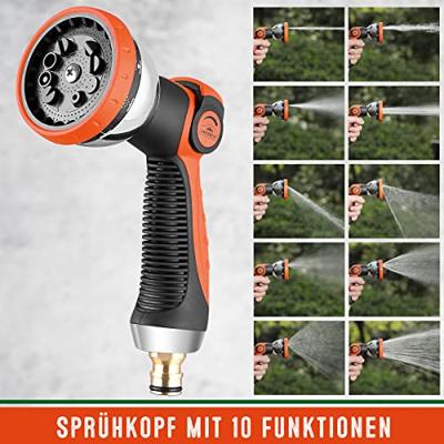 Tuinslang Zwart 7,5m Flexibel - thumbnail