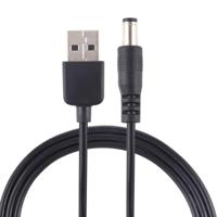 3A USB naar 5 5 x 2.1 mm DC stekker kabel lengte: 1M - thumbnail