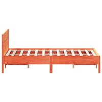 Bedframe zonder matras massief grenenhout wasbruin 150x200 cm - thumbnail