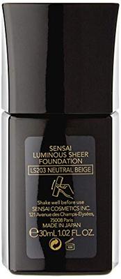 Sensai Luminous Sheer Foundation SPF15 203 Neutral Beige 30 ml Dames Sensai Luminous Sheer Foundation SPF15 203 Neutral Beige 30 ml Dames