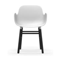Normann Copenhagen Form armstoel White vierpoot zwart eikenhout - thumbnail