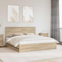 Bedframe met lade Sonoma Eiken 180 x 200 cm Ingenieurshout - thumbnail